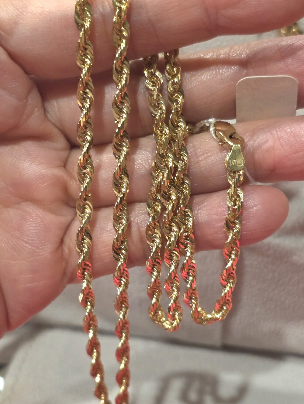 💠💠14K Real  Gold Rope Chain Necklace💠💠